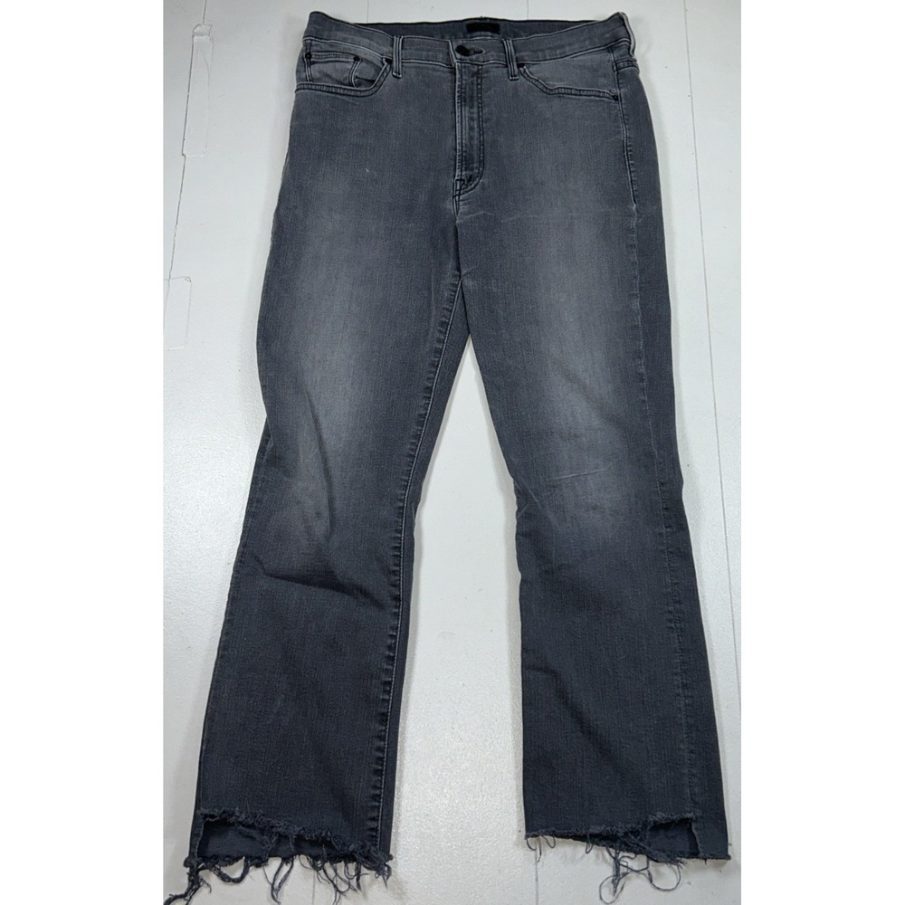 MOTHER Jeans Womens 31 The Insider Crop Step Fray Raw Hem‎ Dancing In Moonlight